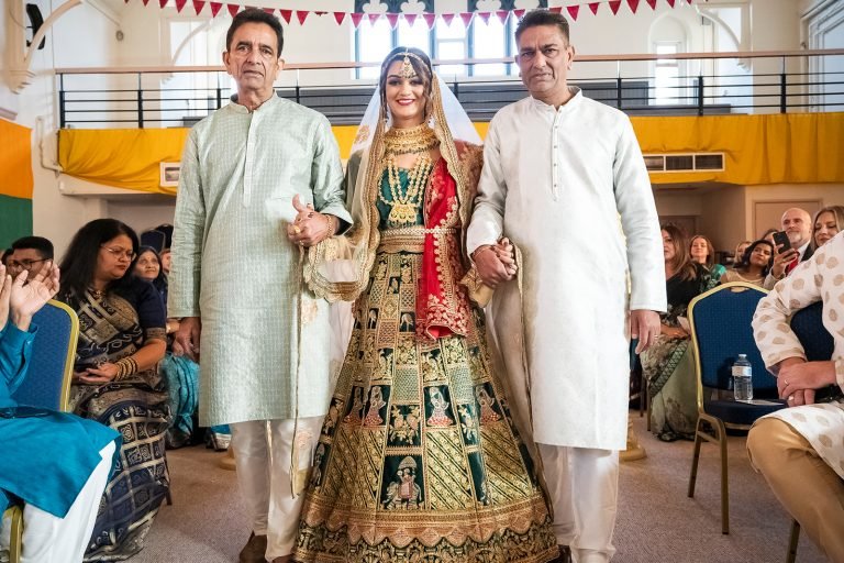 Colour photograph from the Manka and Bradleys Gujarati Wedding gallery
