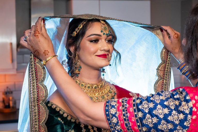 Colour photograph from the Manka and Bradleys Gujarati Wedding gallery