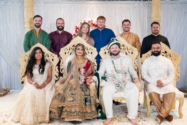 Colour photograph from the Manka and Bradleys Gujarati Wedding gallery