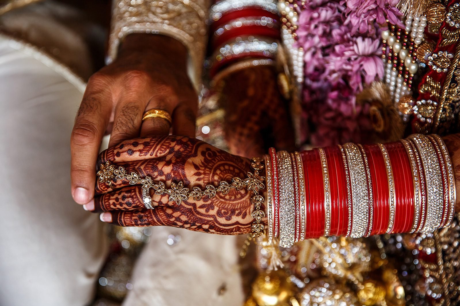 Amardeep and Gulu photographed together after their ceremony