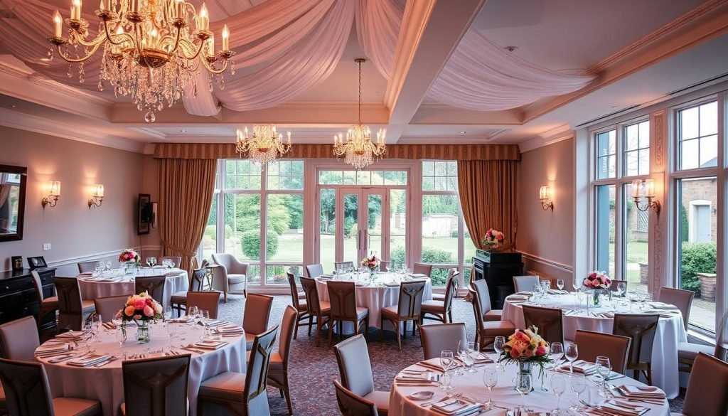 The Marigold wedding venue in Birmingham with garden view