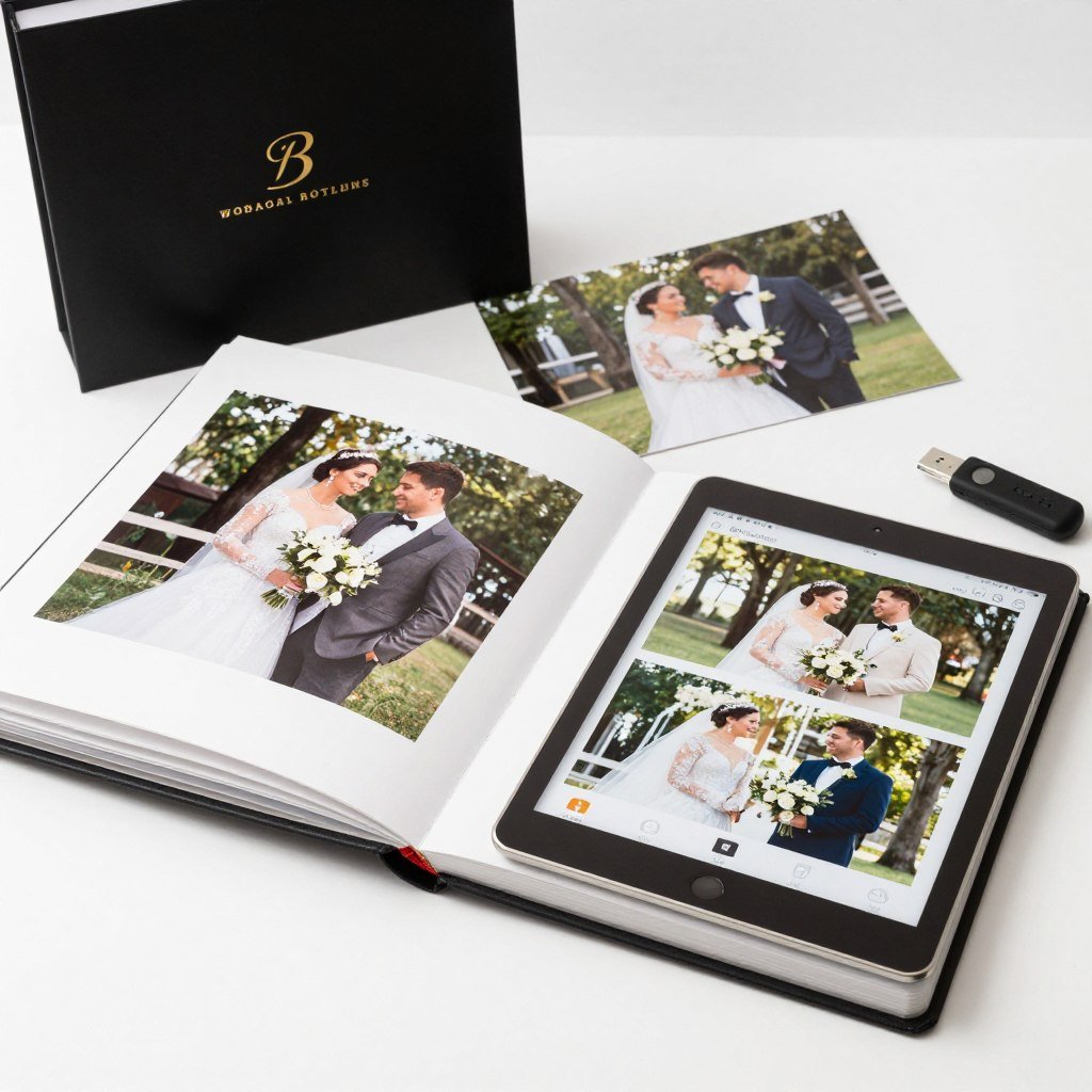 Wedding album and digital gallery from Birmingham photographer