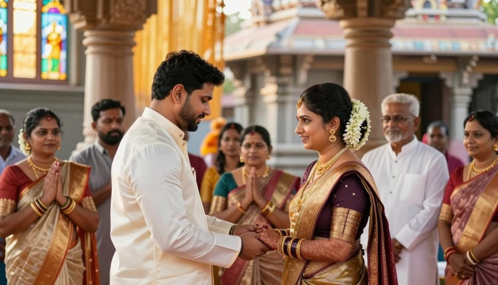 temple wedding ceremony moments
