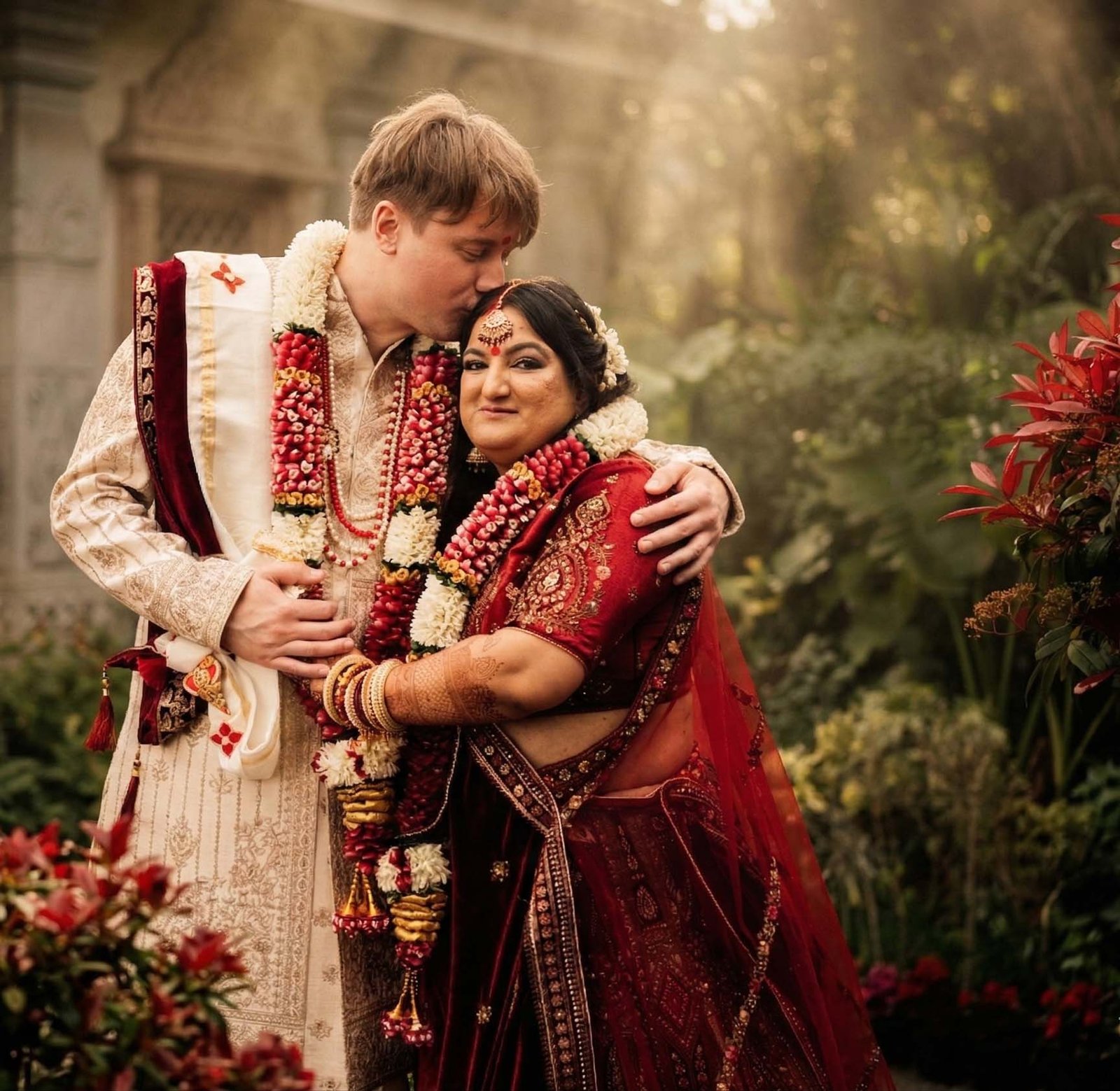 Hindu wedding couple &mdash; award-winning Birmingham wedding photographer