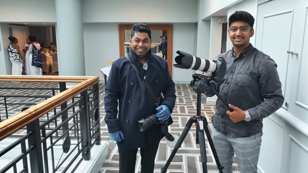 Diven Laxman and team filming a wedding — behind the scenes